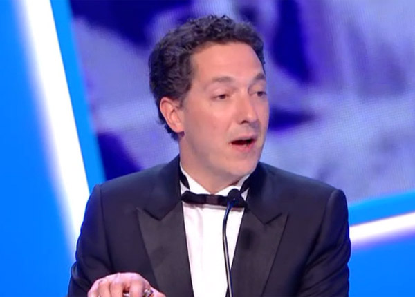 Premier trophée de la soirée pour Guillaume Gallienne