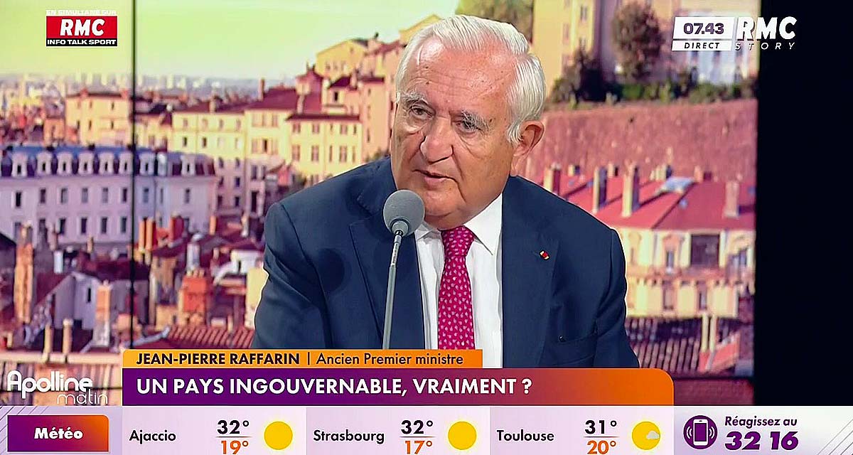 Jean-Pierre Raffarin s’écroule, catastrophe en direct Jean-Pierre Raffarin s’écroule, catastrophe en direct
