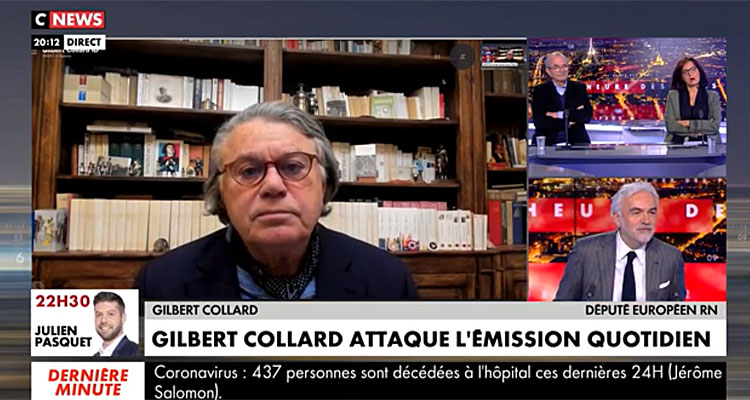 Heure des pros : Pascal Praud renversé, Gilbert Collard tyrannise Quotidien Heure des pros : Pascal Praud renversé, Gilbert Collard tyrannise Quotidien