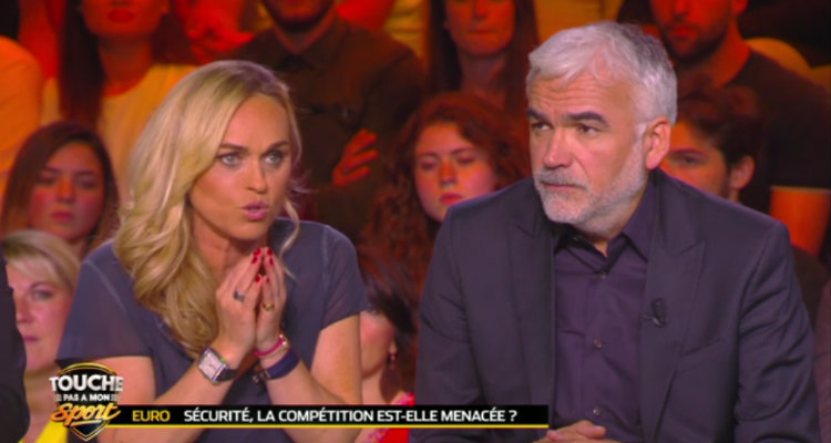 Touche pas à mon sport : Cécile de Ménibus inquiète pour la sécurité de l’Euro, Estelle Denis au plus bas Touche pas à mon sport : Cécile de Ménibus inquiète pour la sécurité de l’Euro, Estelle Denis au plus bas