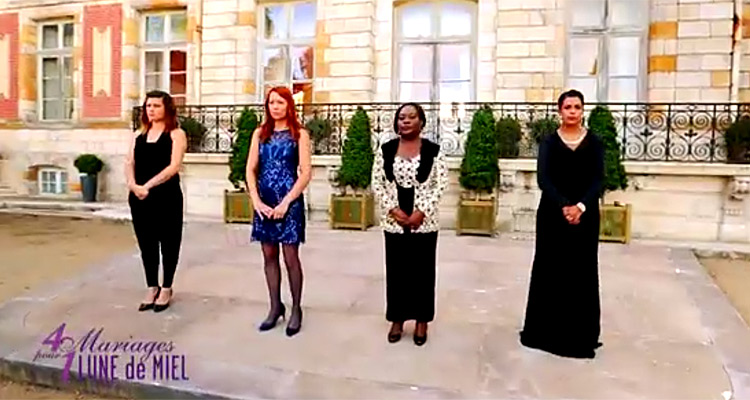 4 mariages pour 1 lune de miel : Lydia, Amandine, Claudine et Emmanuelle rivalisent sur TF1 4 mariages pour 1 lune de miel : Lydia, Amandine, Claudine et Emmanuelle rivalisent sur TF1