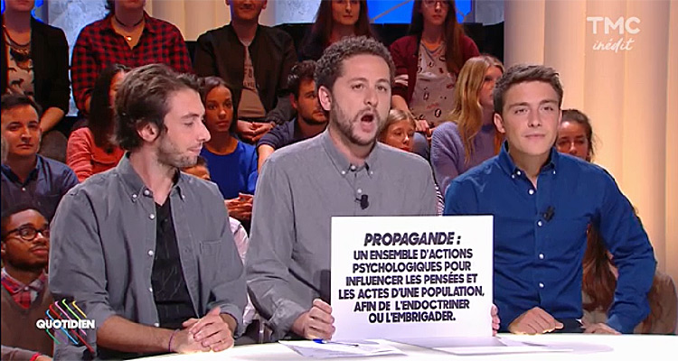 Quotidien : audiences en baisse, Yann Barthès rétrograde derrière TPMP avec Mélanie Laurent et Guillaume Canet Quotidien : audiences en baisse, Yann Barthès rétrograde derrière TPMP avec Mélanie Laurent et Guillaume Canet